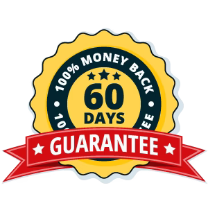100% Guaranteed or Your Money Back. Your order is backed by one of the strongest guarantees in our industry. Return product within 60 days and we’ll refund the full product price. Period.